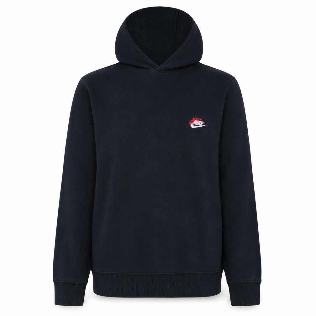 Nike Men’s Black Pullover Hoodie M Logo Embroidered Sportswear