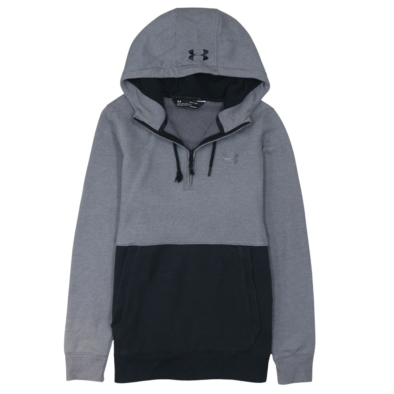 Under Armour Men's Grey 1/2 Zip Hooded Sweatshirt Size S