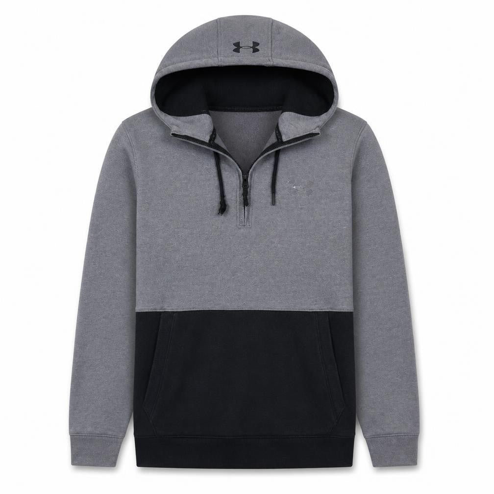 Under Armour Men's Grey 1/2 Zip Hooded Sweatshirt Size S