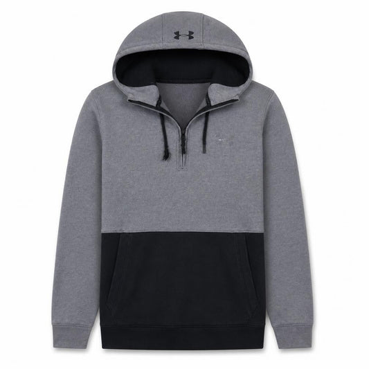 Under Armour Men's Grey 1/2 Zip Hooded Sweatshirt Size S