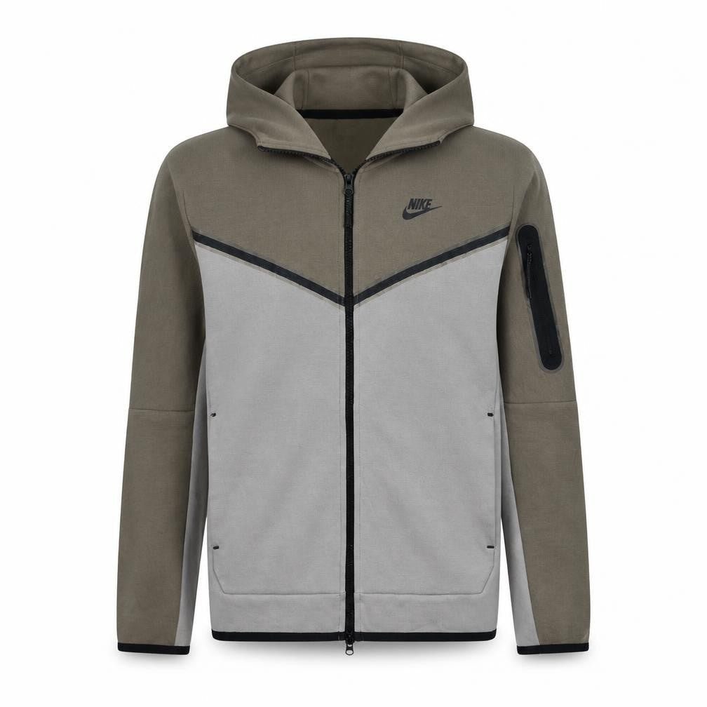 Nike Men's Brown Full Zip Hoodie Size S Regular Fit Sportswear