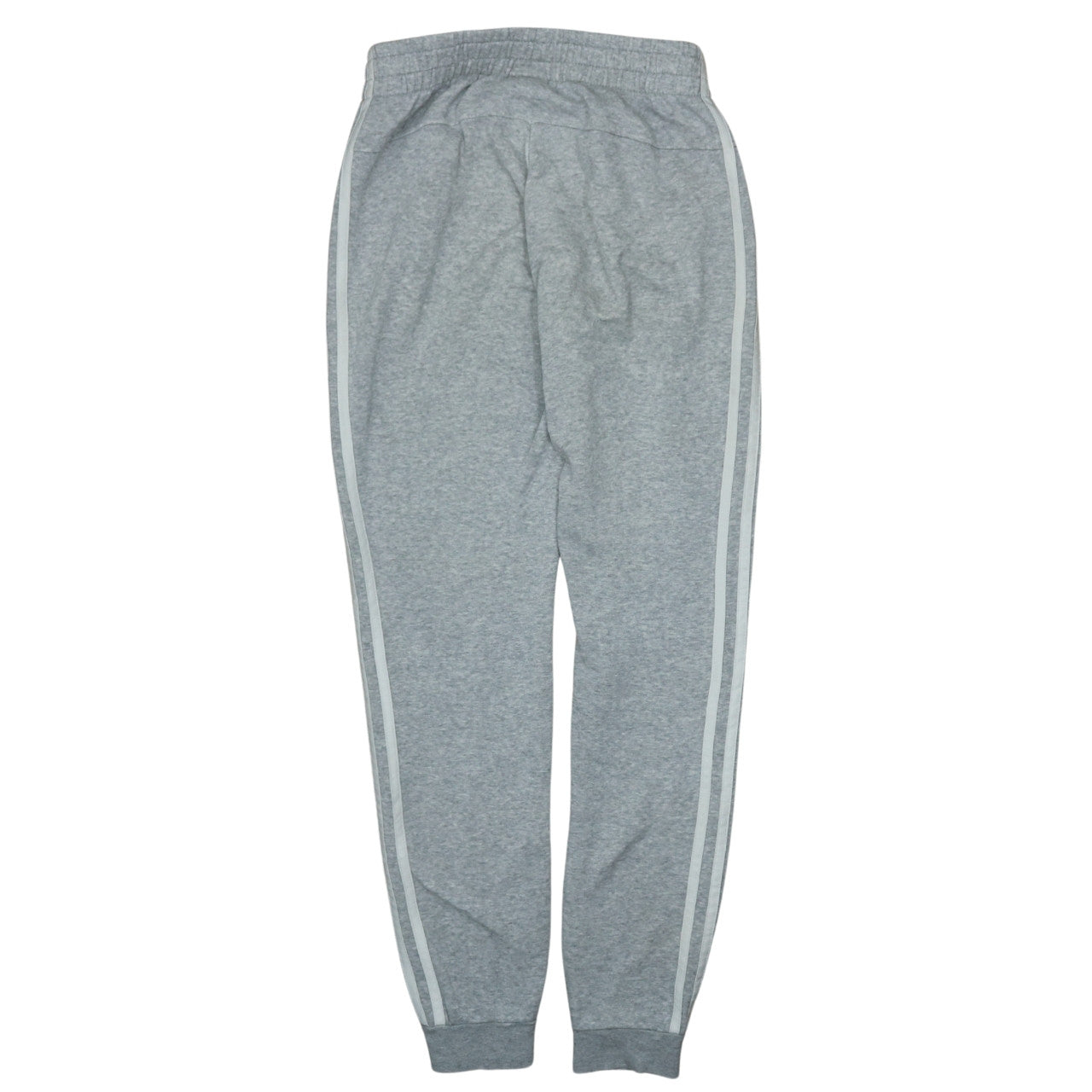 adidas Women's Grey XS Tapered Sweatpants with Logo Stripes