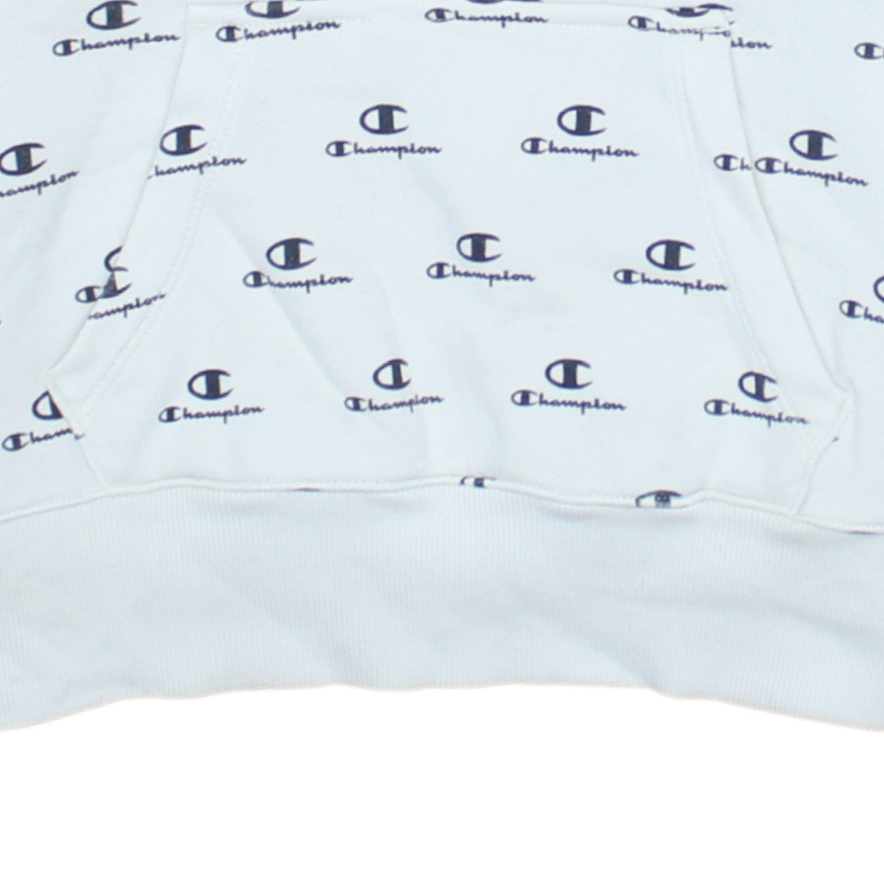Champion Women's White Logo Print Pullover Hoodie Size S