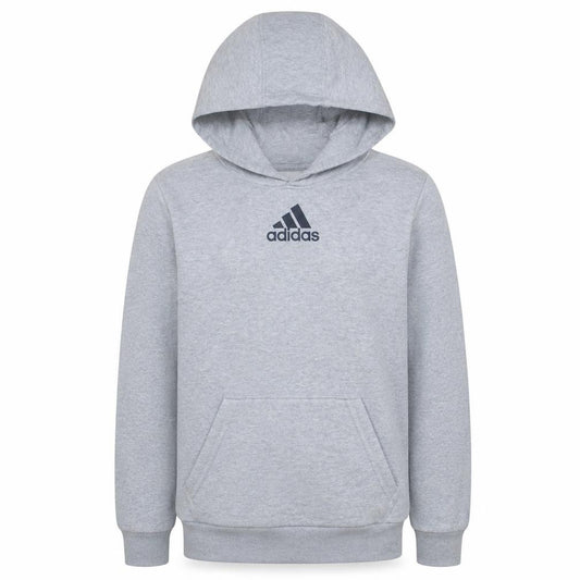 Adidas Men’s Grey Pullover Hoodie Size S Sports Logo Sweatshirt