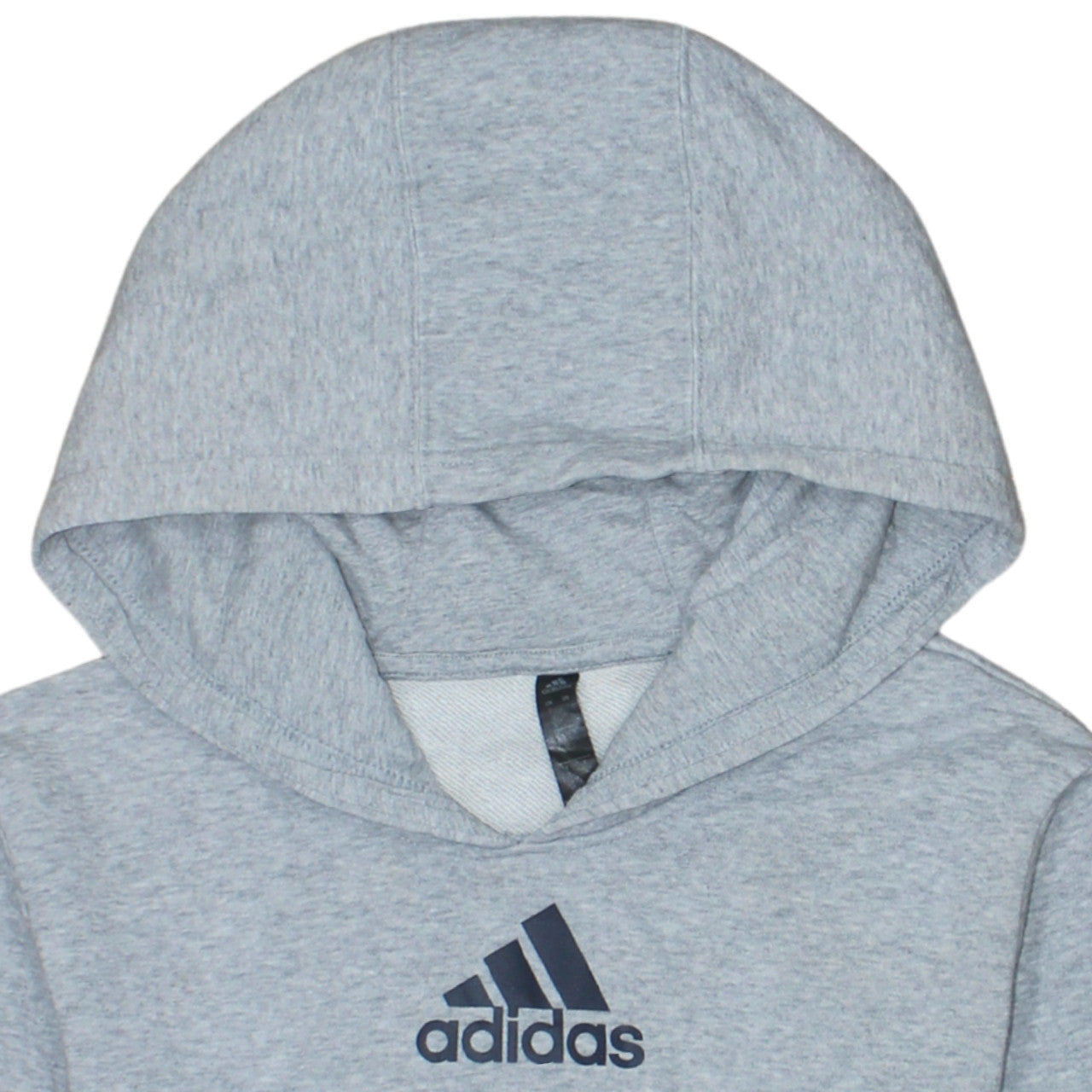 Adidas Men’s Grey Pullover Hoodie Size S Sports Logo Sweatshirt