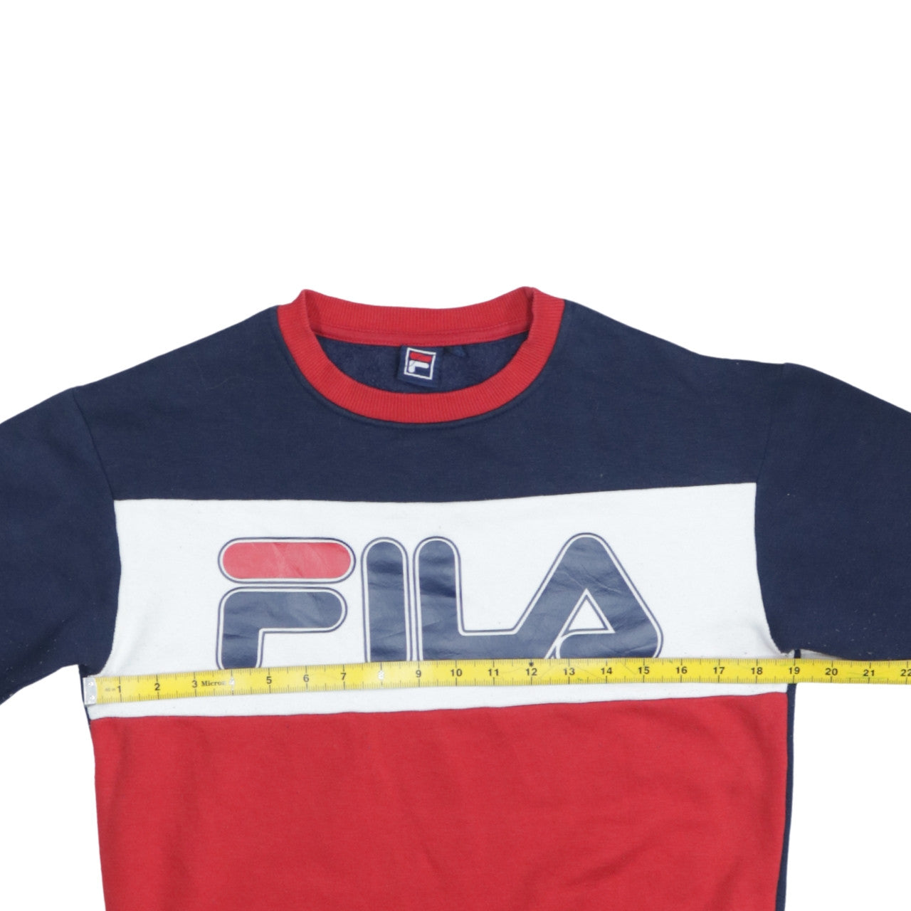 Fila Men's Multicoloured Crew Neck Pullover Sweatshirt Size S