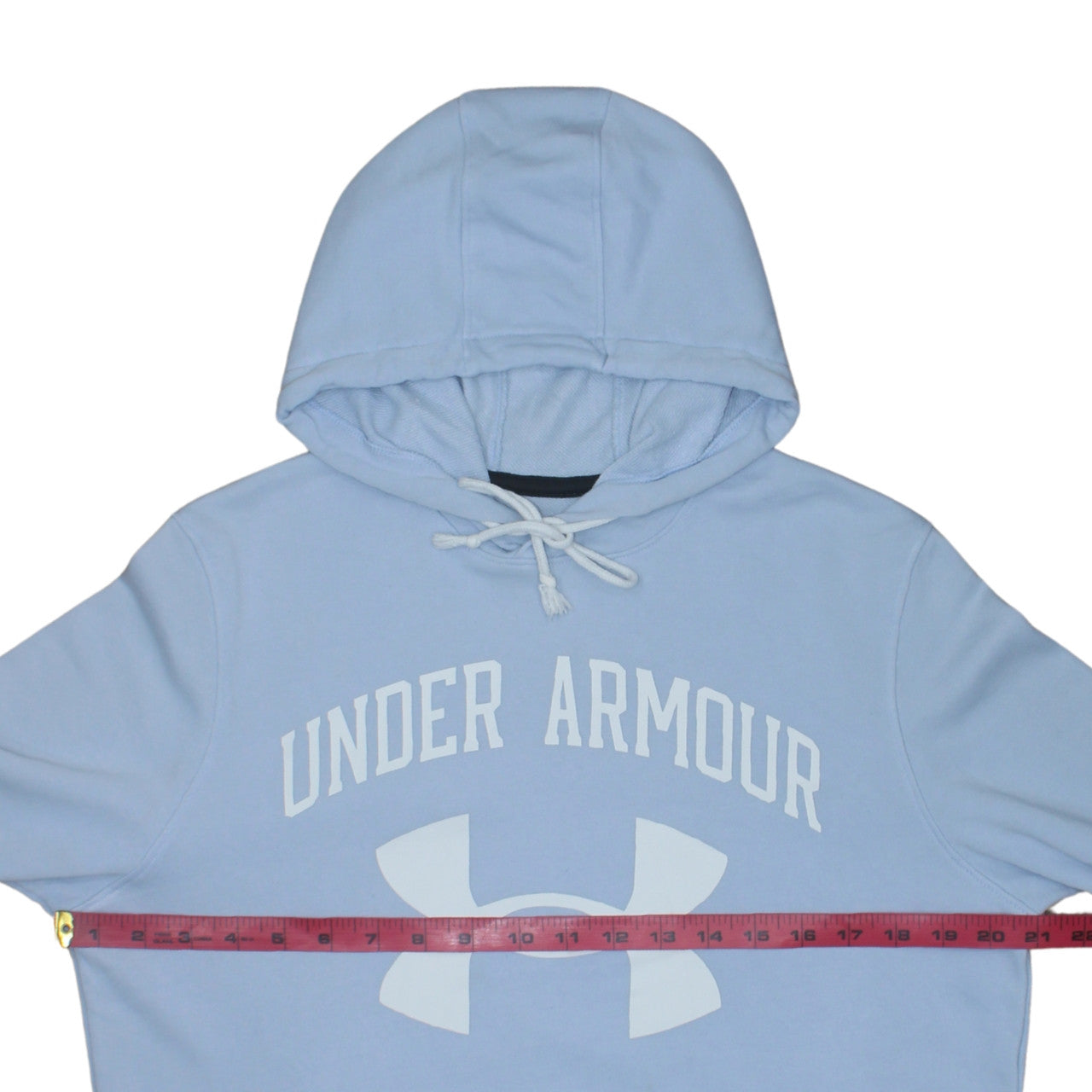 Under Armour Women Blue Pullover Hoodie Medium Loose Fit Logo Sweatshirt