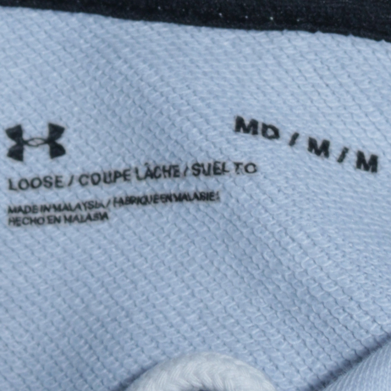 Under Armour Women Blue Pullover Hoodie Medium Loose Fit Logo Sweatshirt
