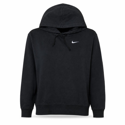 Nike Women's Black Small Pullover Hoodie Cotton Blend Lined