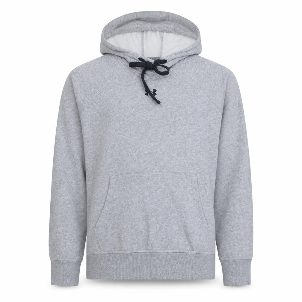 Under Armour Men's Grey Pullover Hoodie Size L Relaxed Fit Fleece