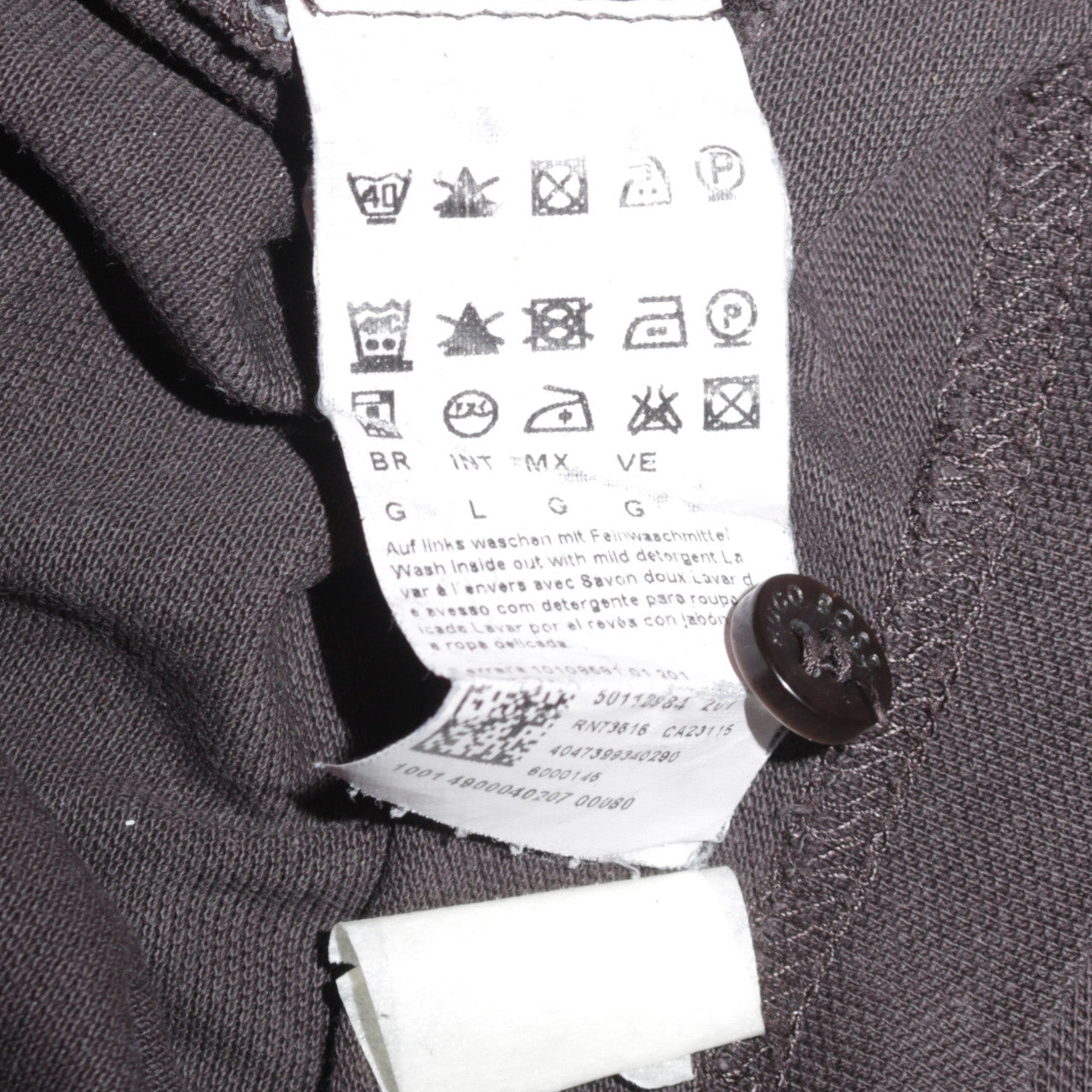 Hugo Boss Men's Brown Pima Cotton Polo Shirt Size L