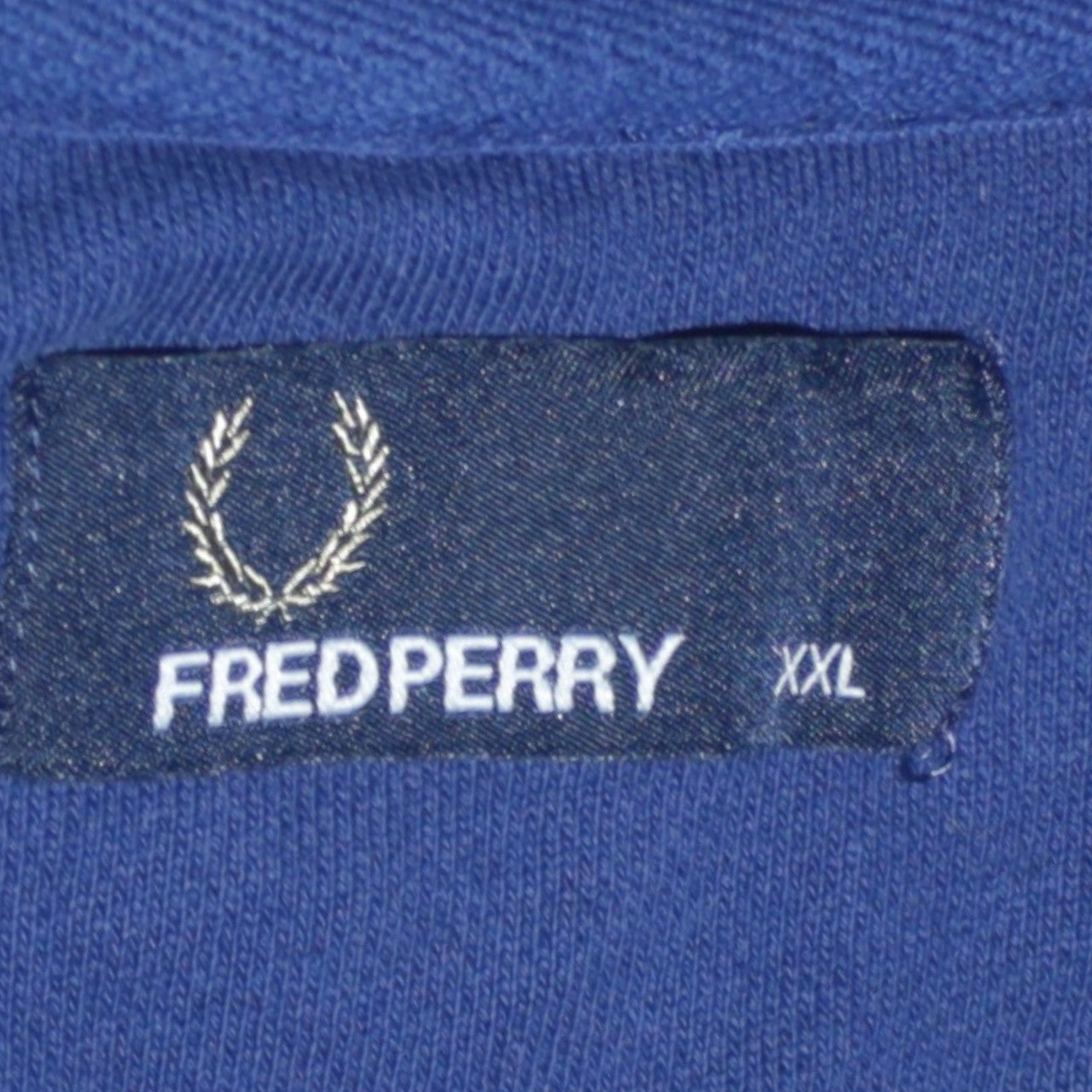 Fred Perry Men's Blue 2XL Crew Neck Cotton Pullover Sweatshirt