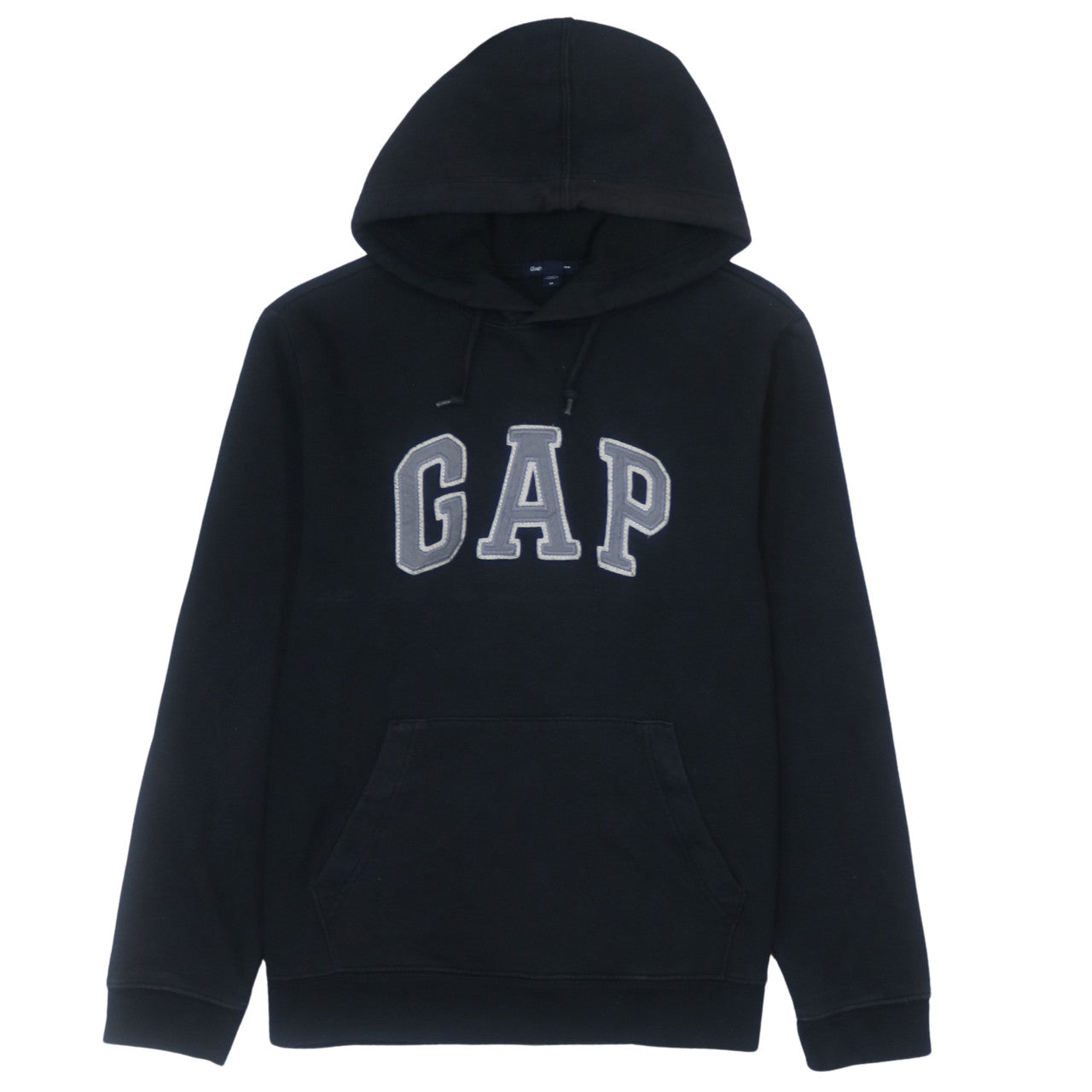 GAP Men’s Black Pullover Hoodie Medium Logo Fleece Sweatshirt