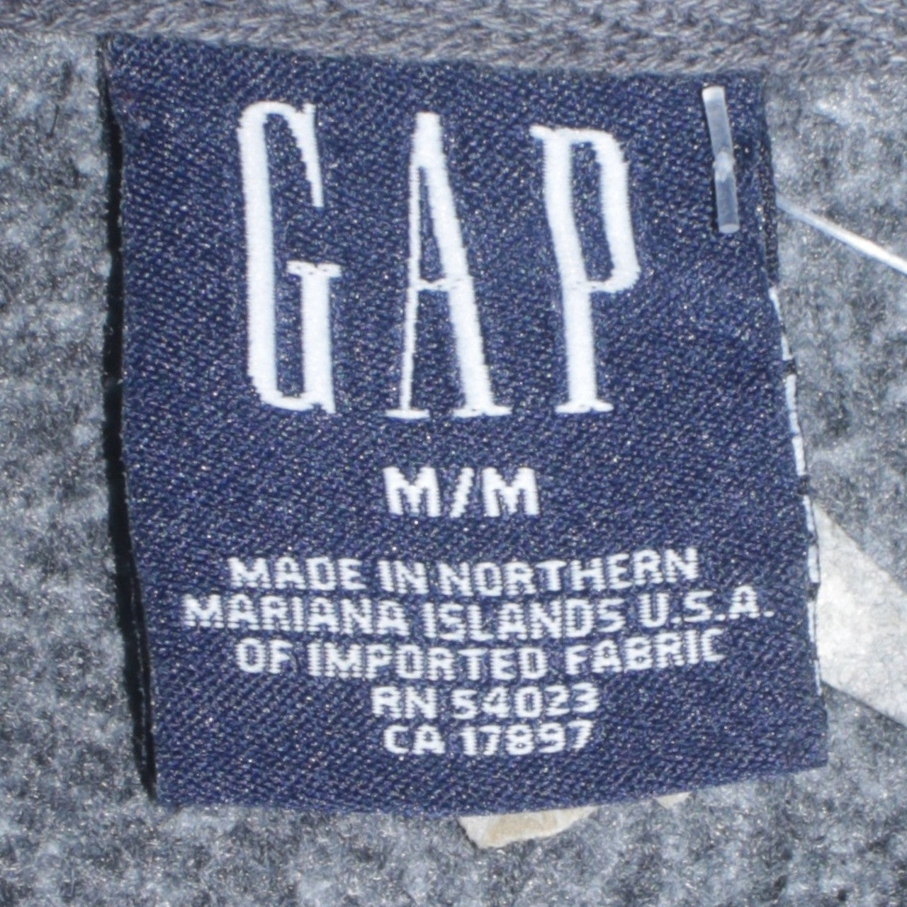 GAP Mens Grey Pullover Hoodie Medium Fleece Logo Sweatshirt