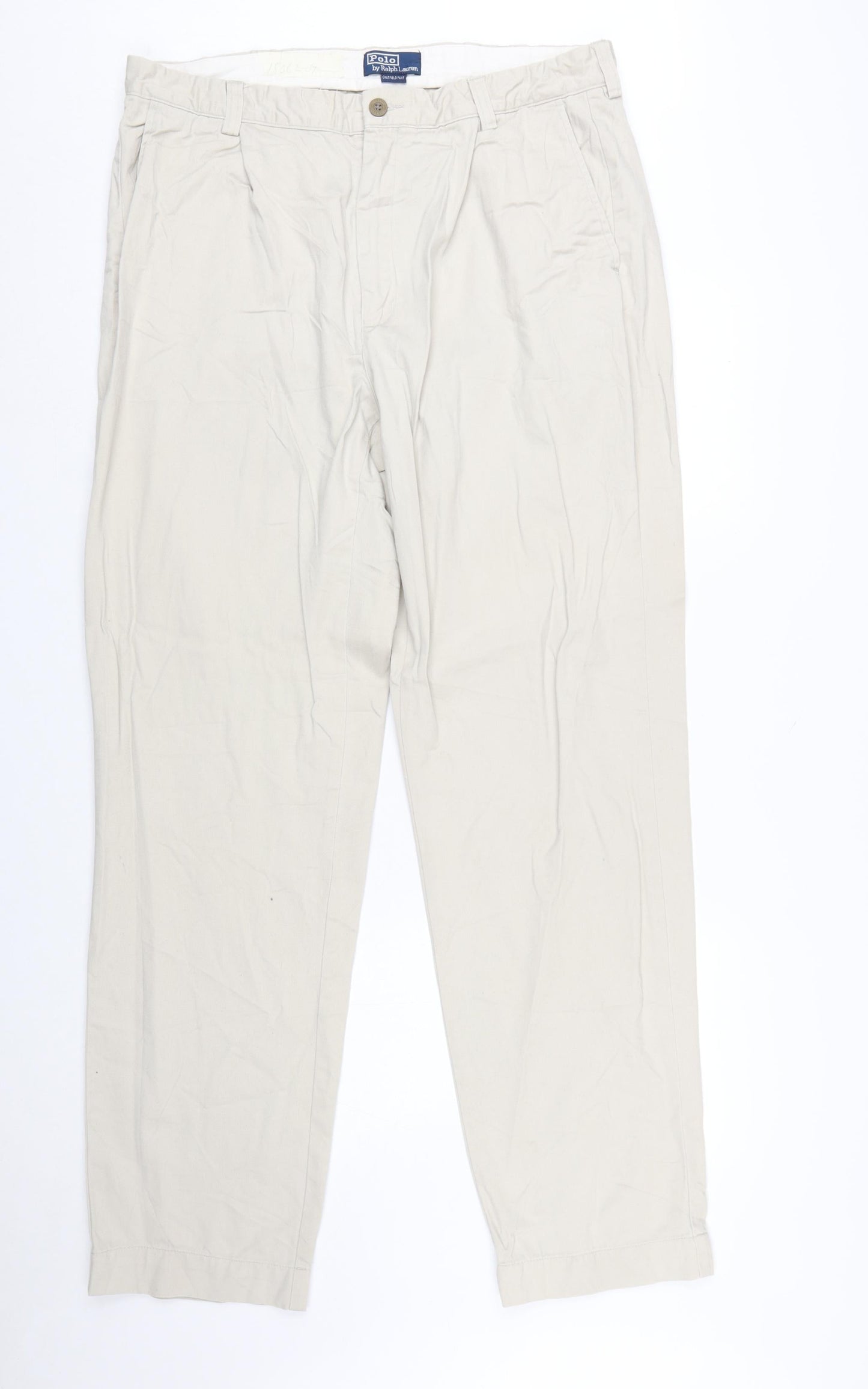 Polo Ralph Lauren Men's Beige Chino Trousers 40x34 Regular Fit