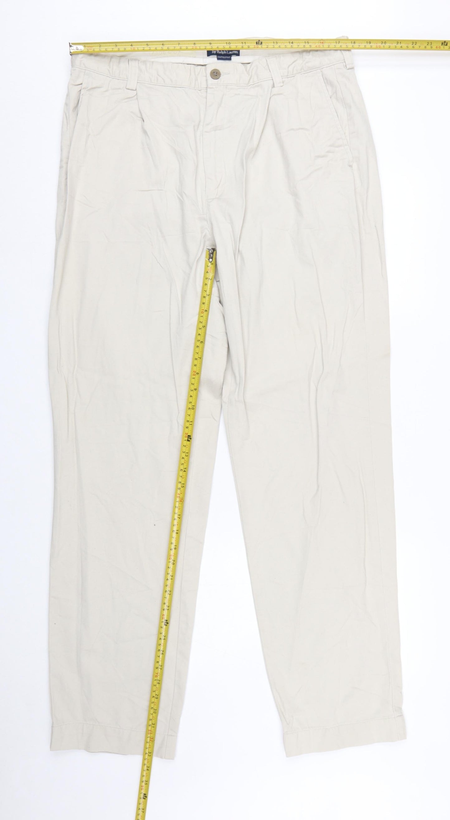 Polo Ralph Lauren Men's Beige Chino Trousers 40x34 Regular Fit