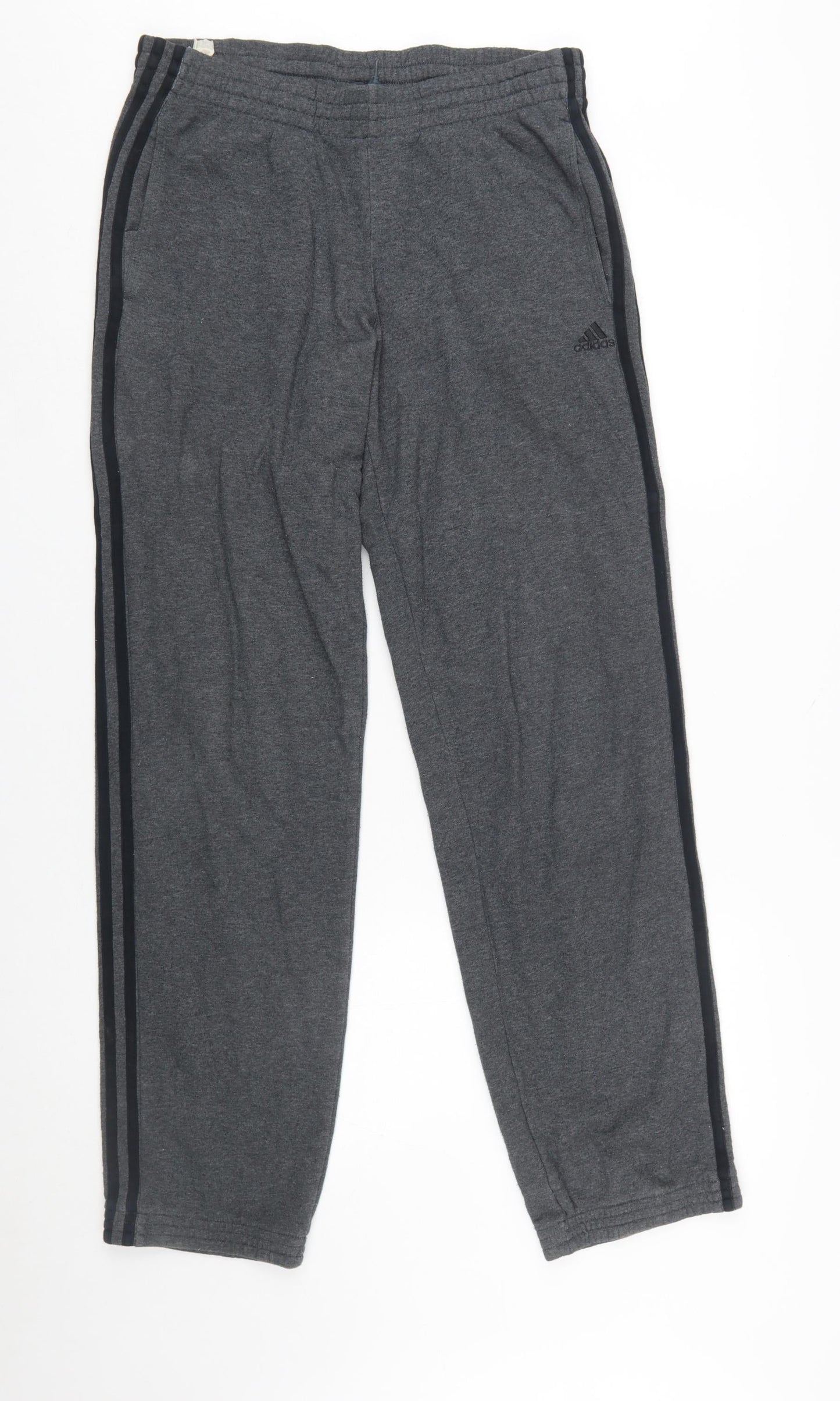 adidas Men Grey Small Regular Sweatpants Performance Essentials