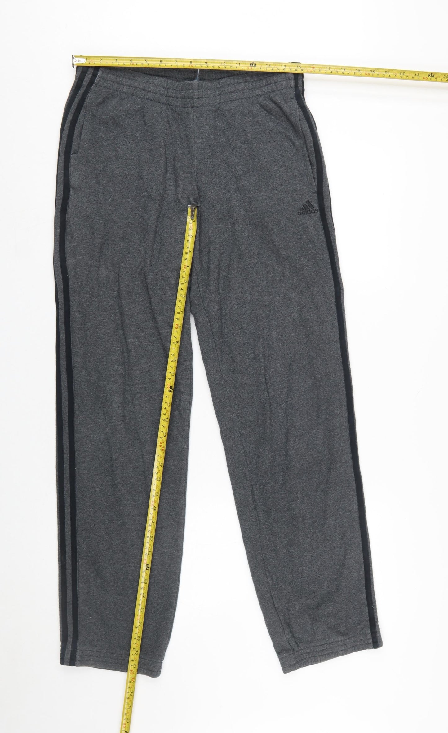 adidas Men Grey Small Regular Sweatpants Performance Essentials