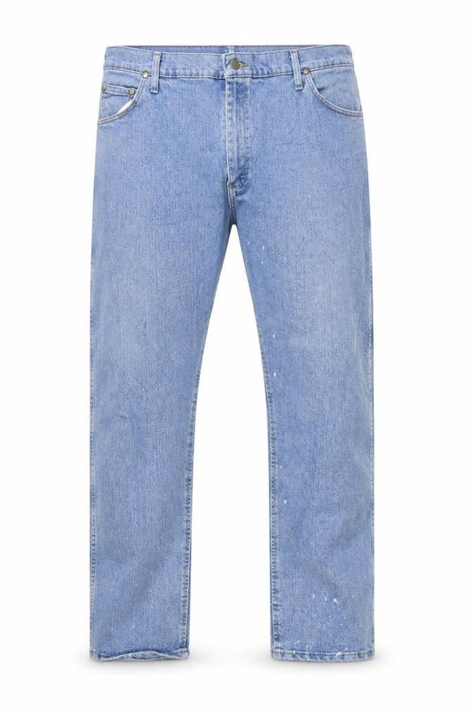 Wrangler Men's Blue Straight Jeans 42x32 Denim Classic Fit