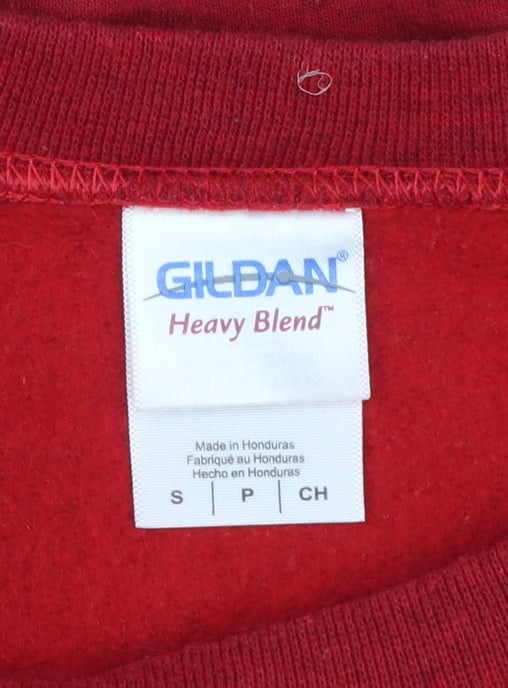 Gildan Heavy Blend Red Buffalo New York Graphic Sweatshirt Women S