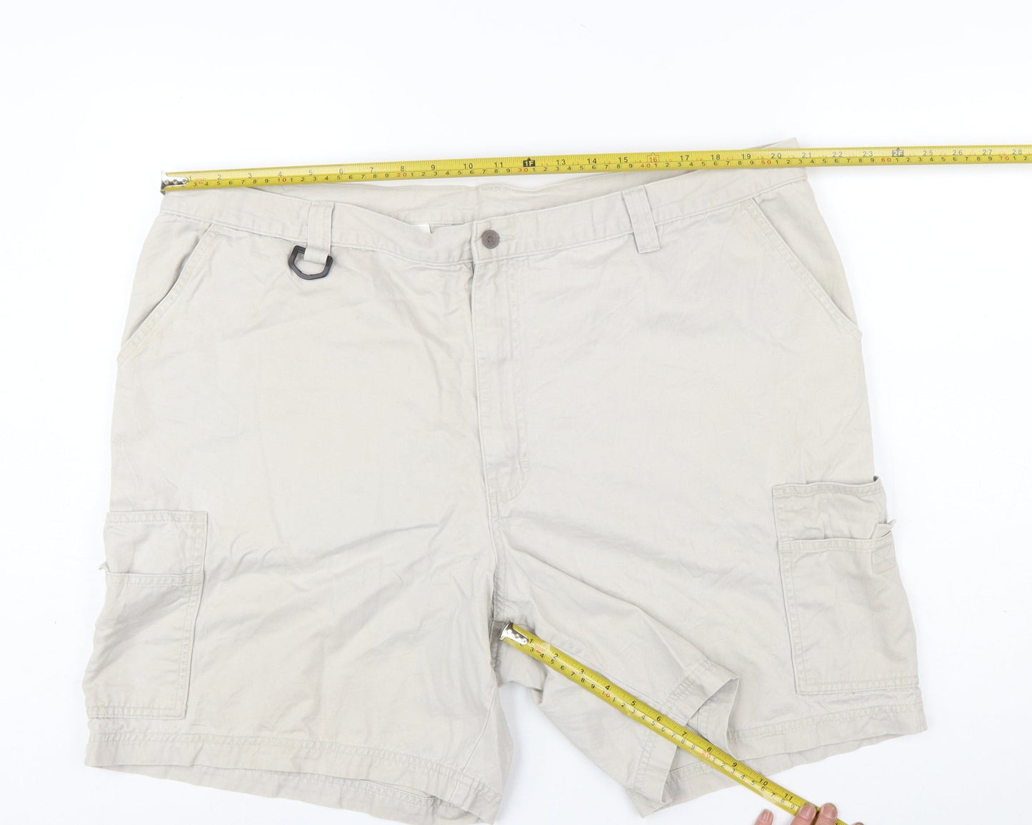 Lee Mens Beige Cargo Shorts Size 44 Cotton Casual Workwear