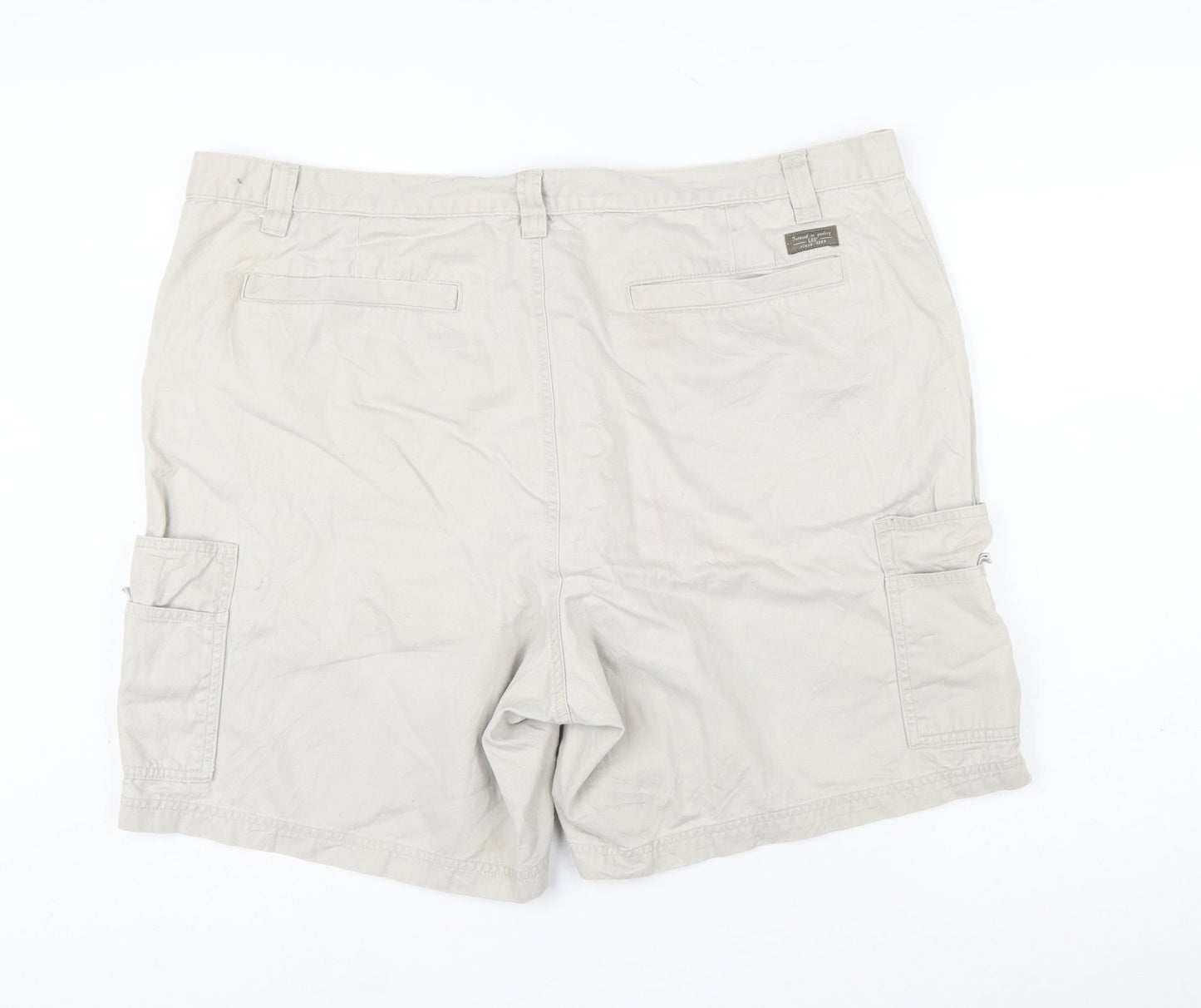Lee Mens Beige Cargo Shorts Size 44 Cotton Casual Workwear