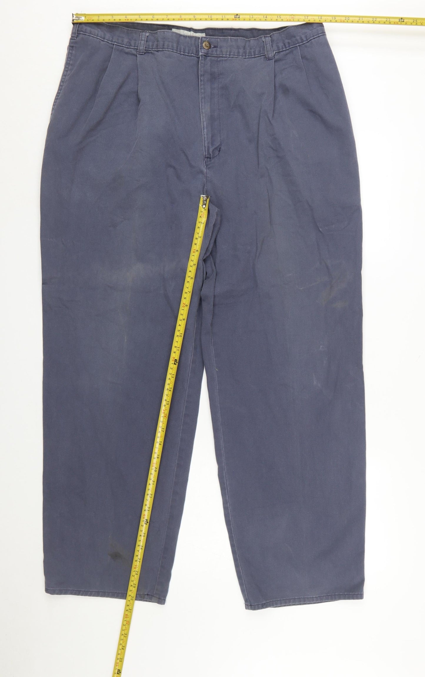 Dockers Men’s Blue Chino Trousers Size 40W 32L Relaxed Fit