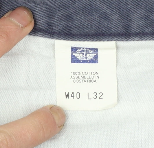 Dockers Men’s Blue Chino Trousers Size 40W 32L Relaxed Fit