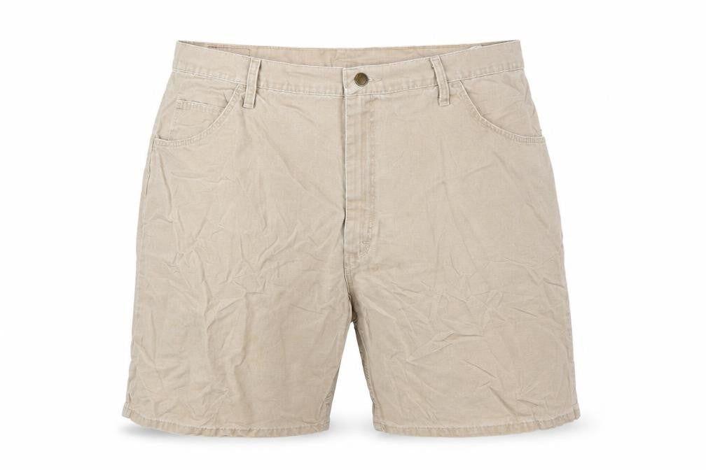 Wrangler Men Beige Regular Fit Chino Shorts Size 42