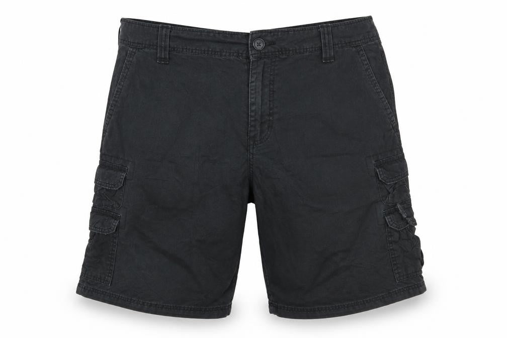 Lee Men’s Black Cargo Shorts Size 42 Cotton Canvas Casual