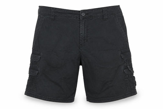 Lee Men’s Black Cargo Shorts Size 42 Cotton Canvas Casual