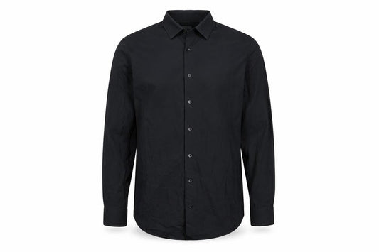 Calvin Klein Men's Black Slim Fit Long Sleeve Button-Up Shirt Size 15.75