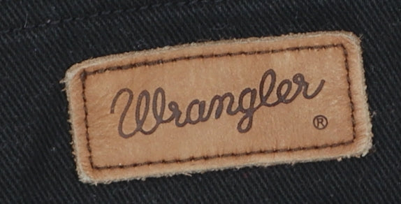 Wrangler Men's Black Regular Fit Straight Leg Jeans W32 L30