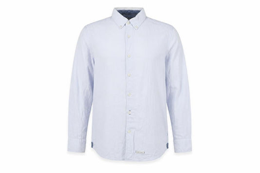 Marc O'Polo Men's Blue Regular Fit Cotton Button-Up Shirt L 41/42