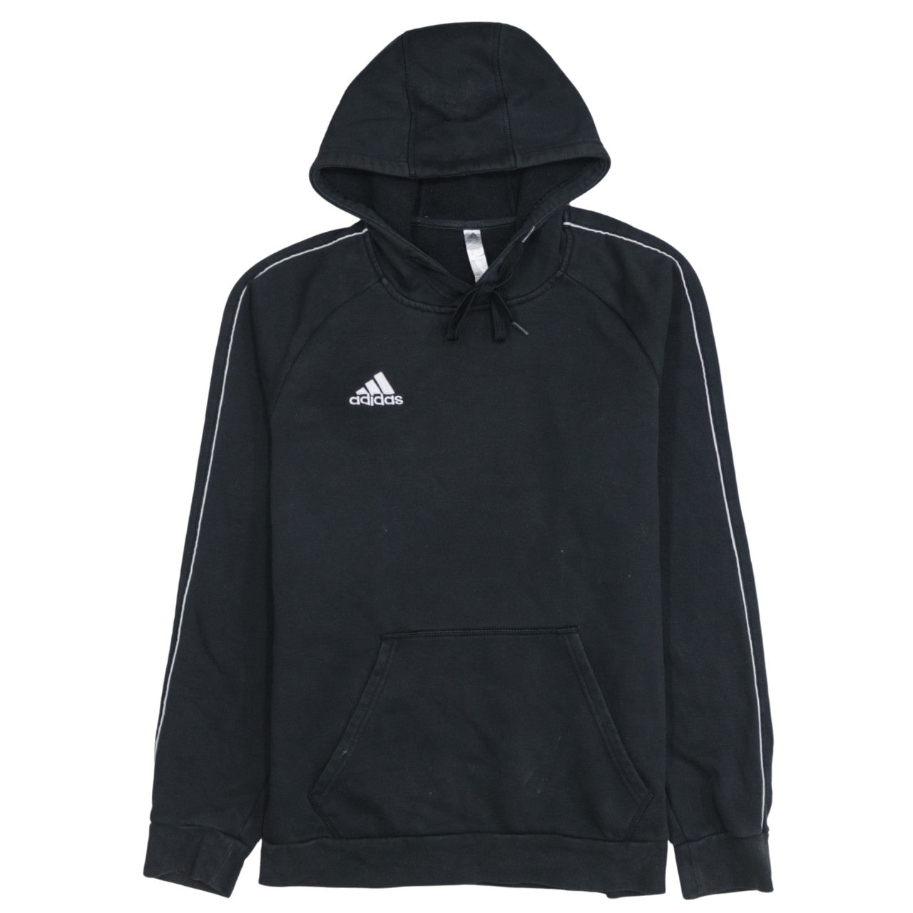 Adidas Men's Black Pullover Hoodie Size S Sports Fleece Sweatshirt