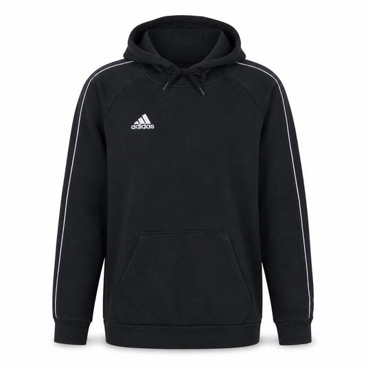 Adidas Men's Black Pullover Hoodie Size S Sports Fleece Sweatshirt
