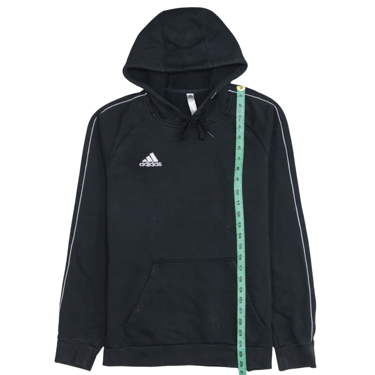 Adidas Men's Black Pullover Hoodie Size S Sports Fleece Sweatshirt