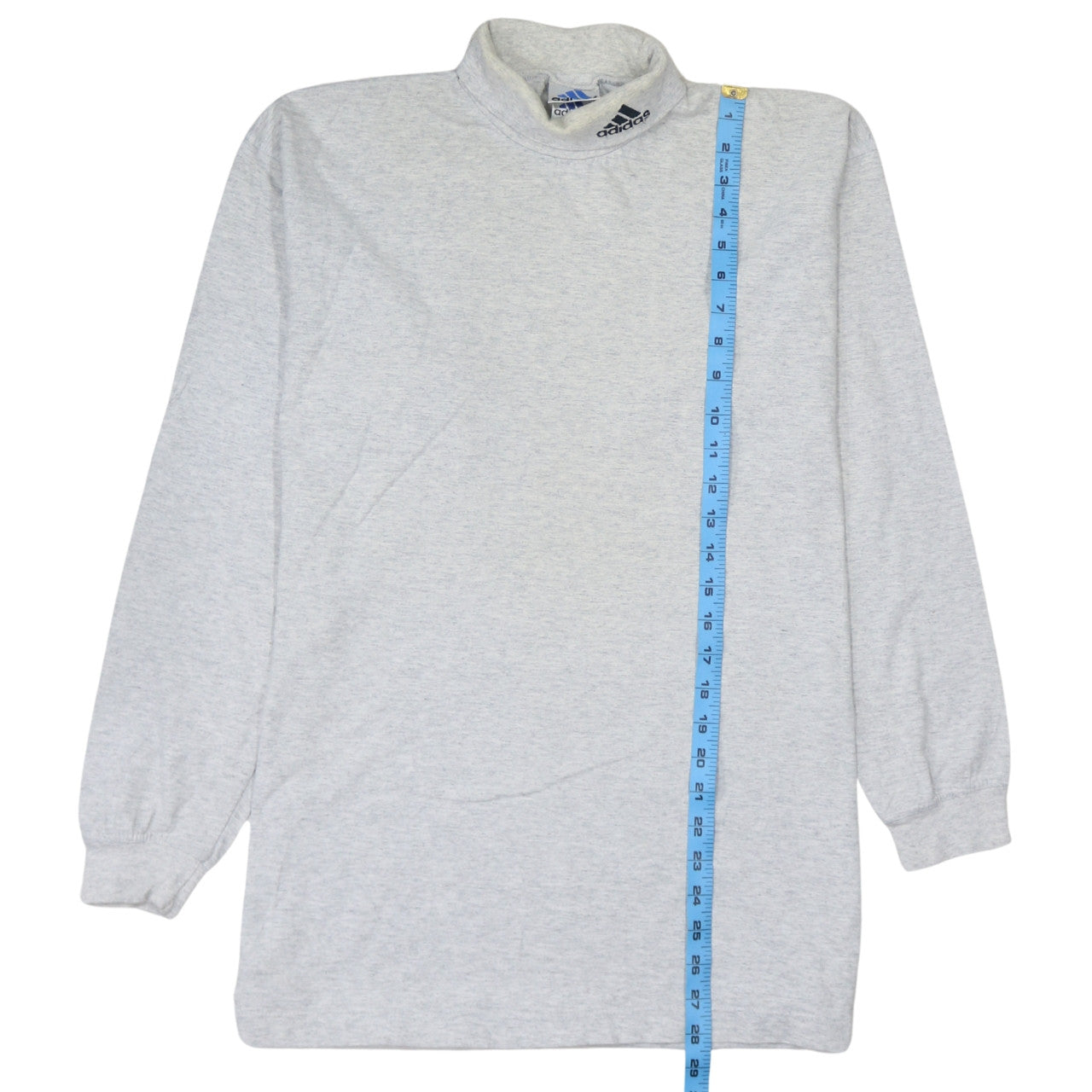 Adidas Men's Grey Roll Neck Long Sleeve Sweatshirt Size S