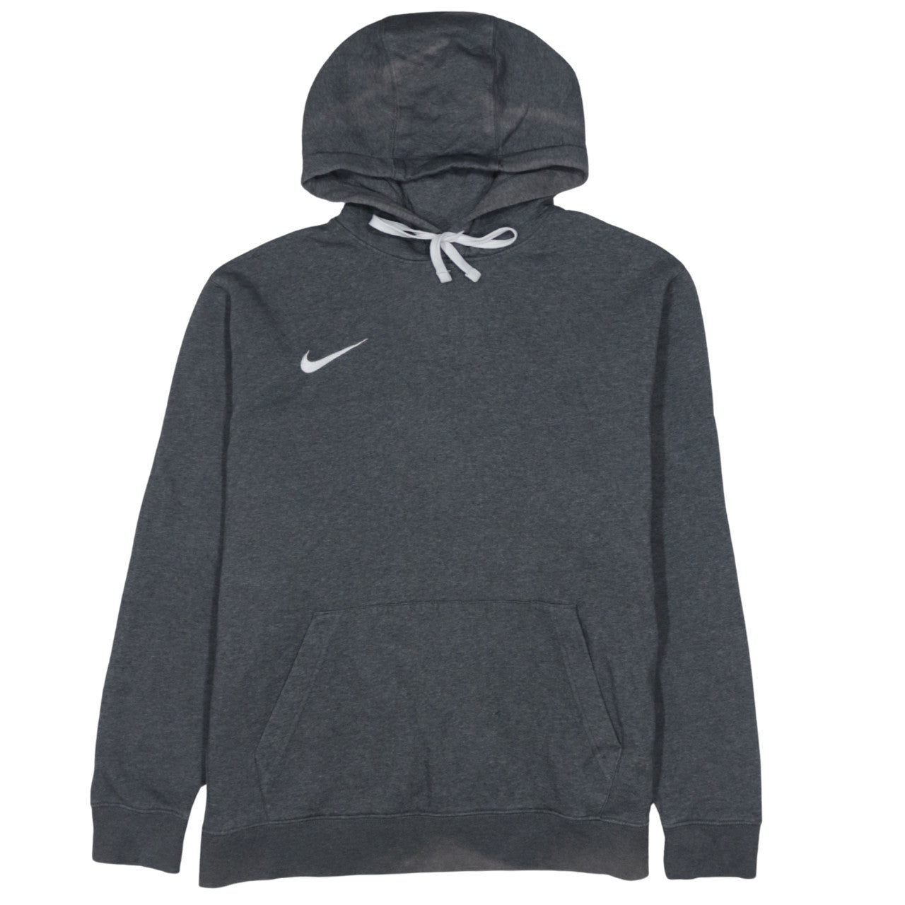 Nike Men's Grey Hooded Long Sleeve Regular Fit Sweatshirt L