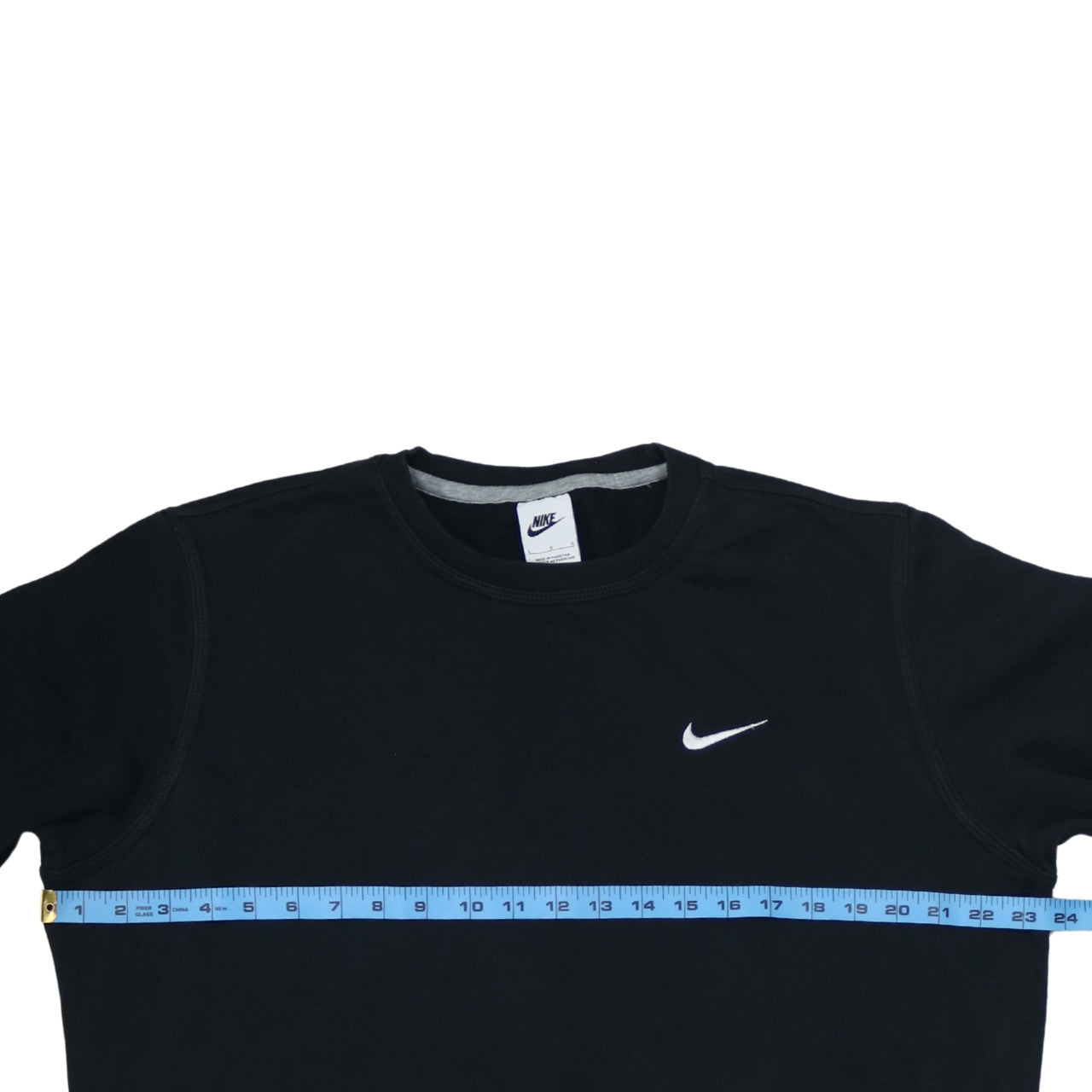 Nike Womens Black Large Pullover Sweatshirt Cotton Blend Logo