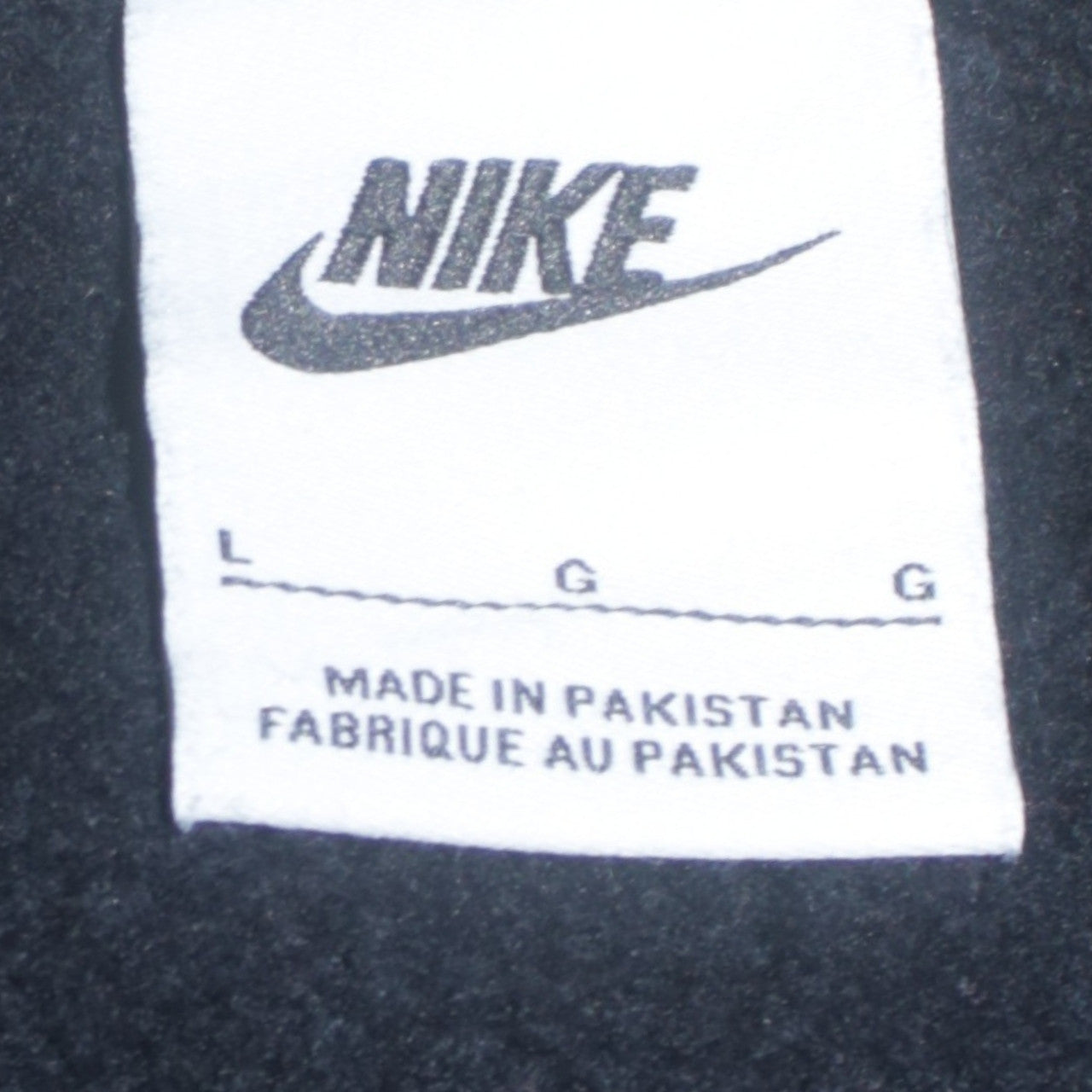 Nike Womens Black Large Pullover Sweatshirt Cotton Blend Logo