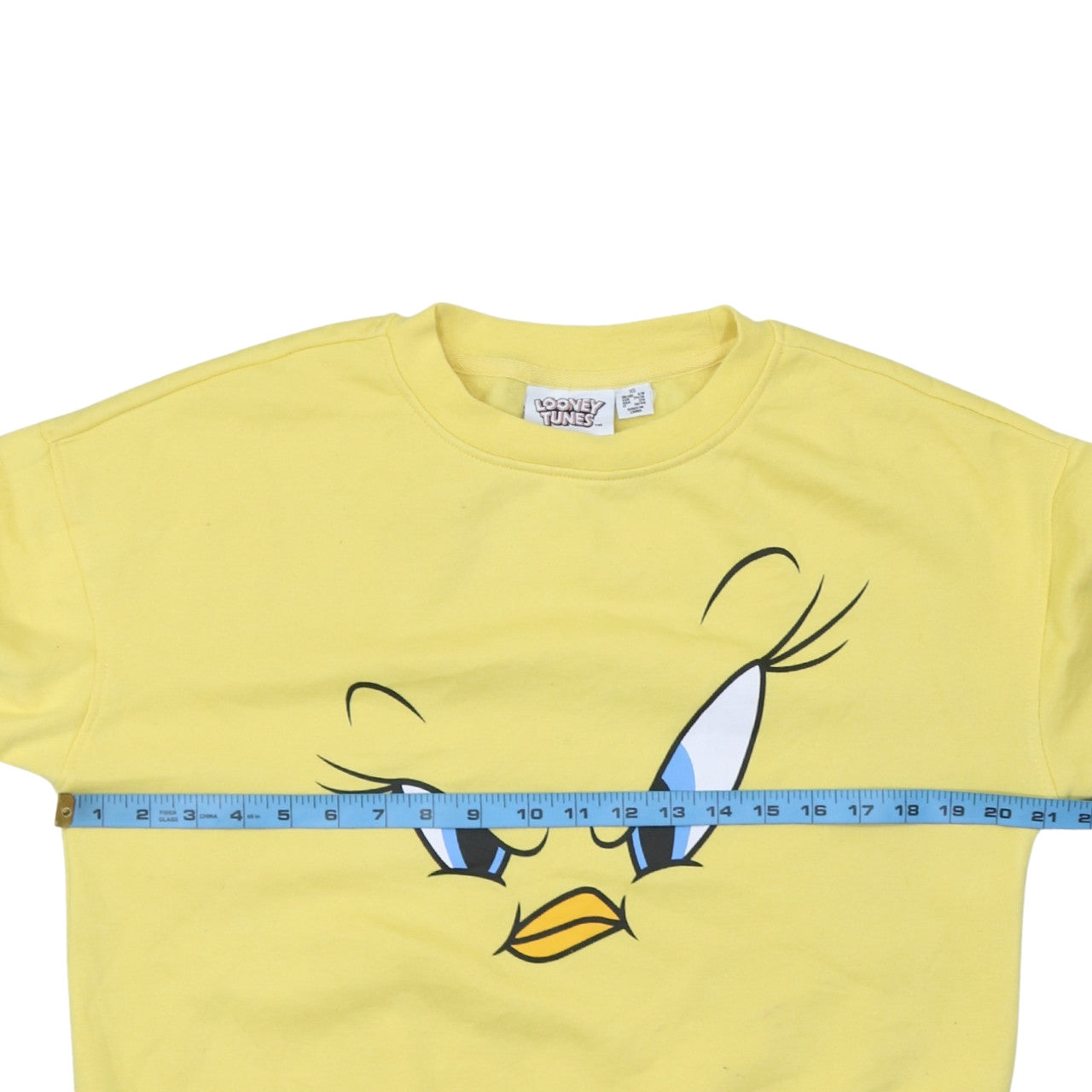 Primark Looney Tunes Women's Yellow Tweety Crew Neck Sweatshirt XS