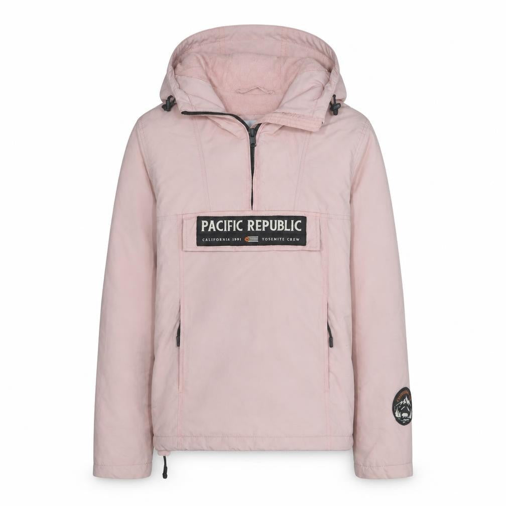 Pull&Bear Women Pink Hooded Anorak Jacket XS Casual Lined