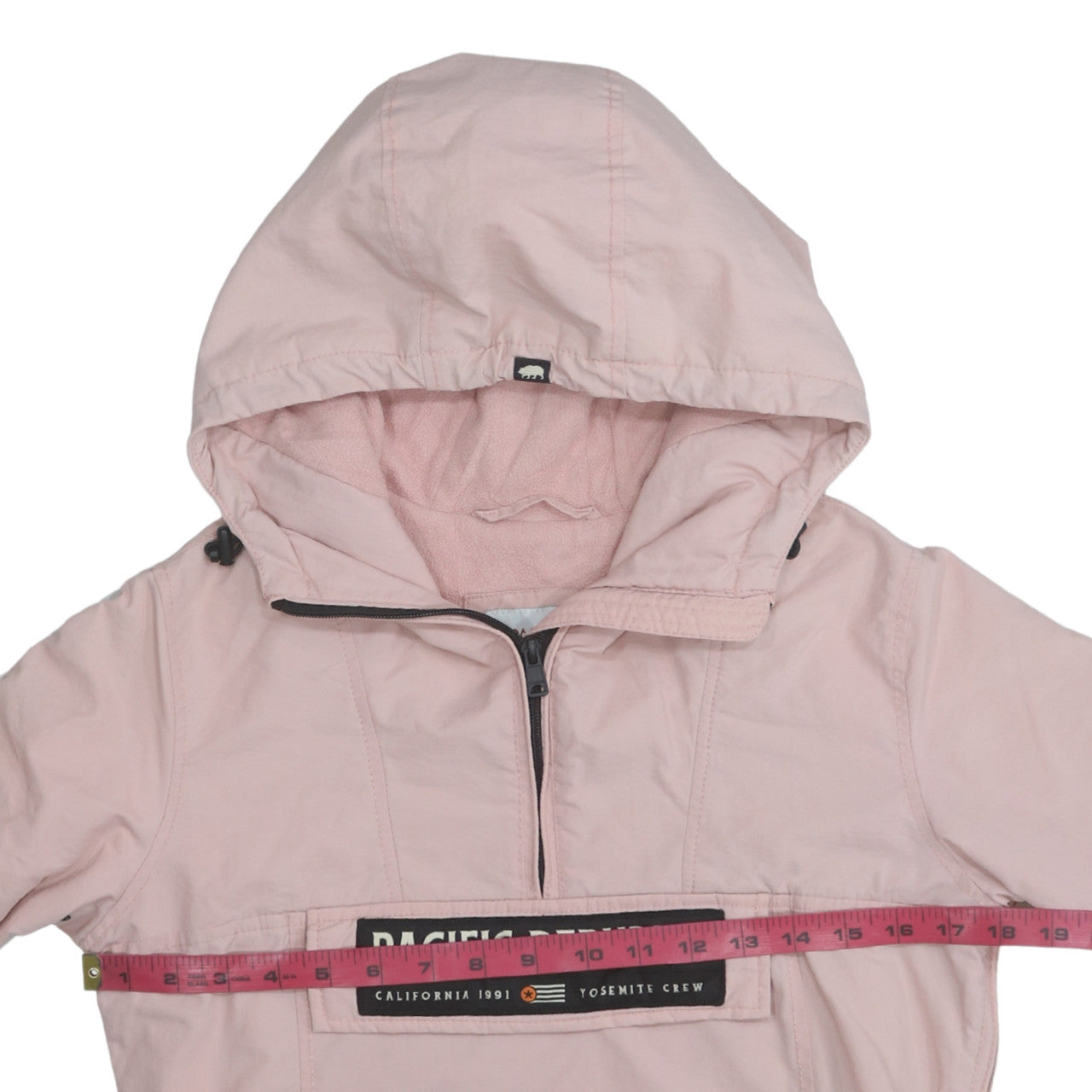 Pull & Bear Women Pink Hooded Anorak Jacket XS Casual Lined