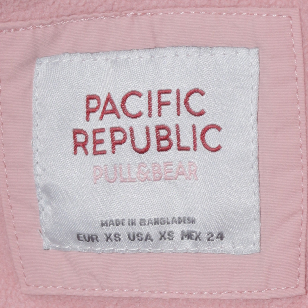 Pull & Bear Women Pink Hooded Anorak Jacket XS Casual Lined