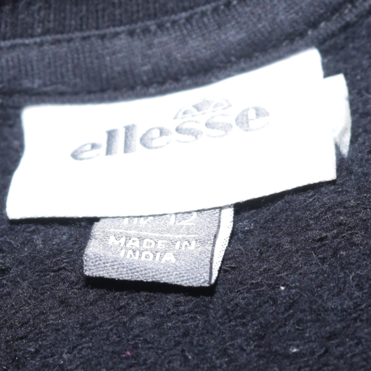 Ellesse Women's Black UK 12 Crew Neck Pullover Sweatshirt