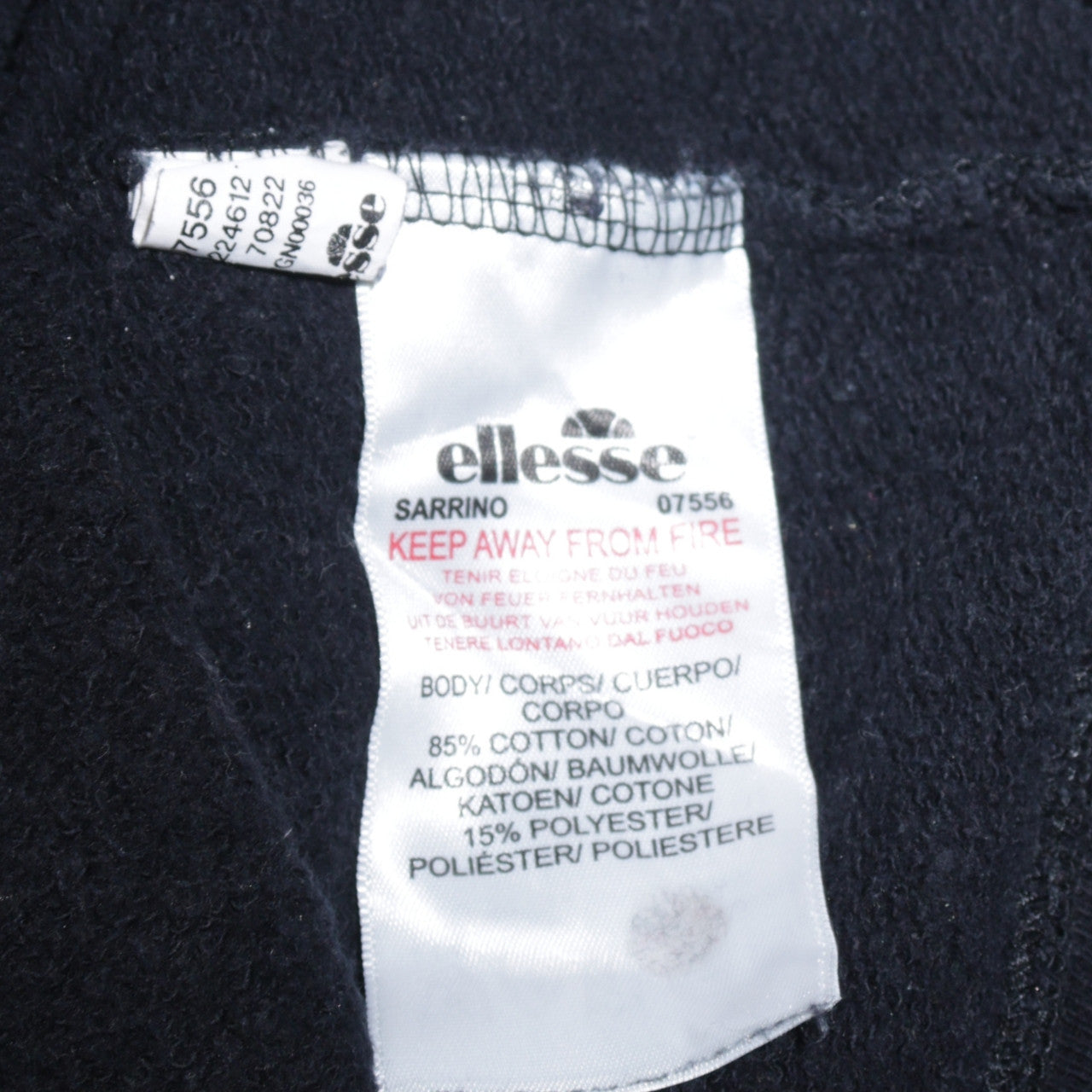 Ellesse Women's Black UK 12 Crew Neck Pullover Sweatshirt