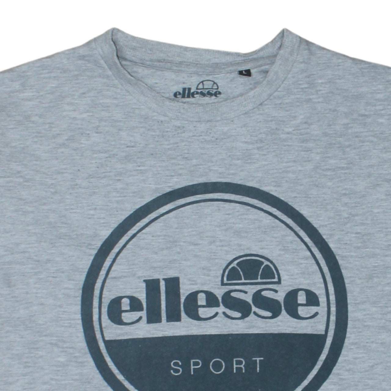 Ellesse Men's Grey Crew Neck Sweatshirt Size L Pullover Logo Sport Top