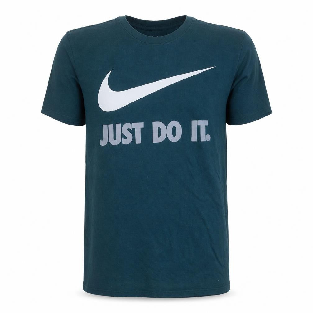 Nike Men's Blue 'Just Do It' Graphic Regular Fit T-Shirt M