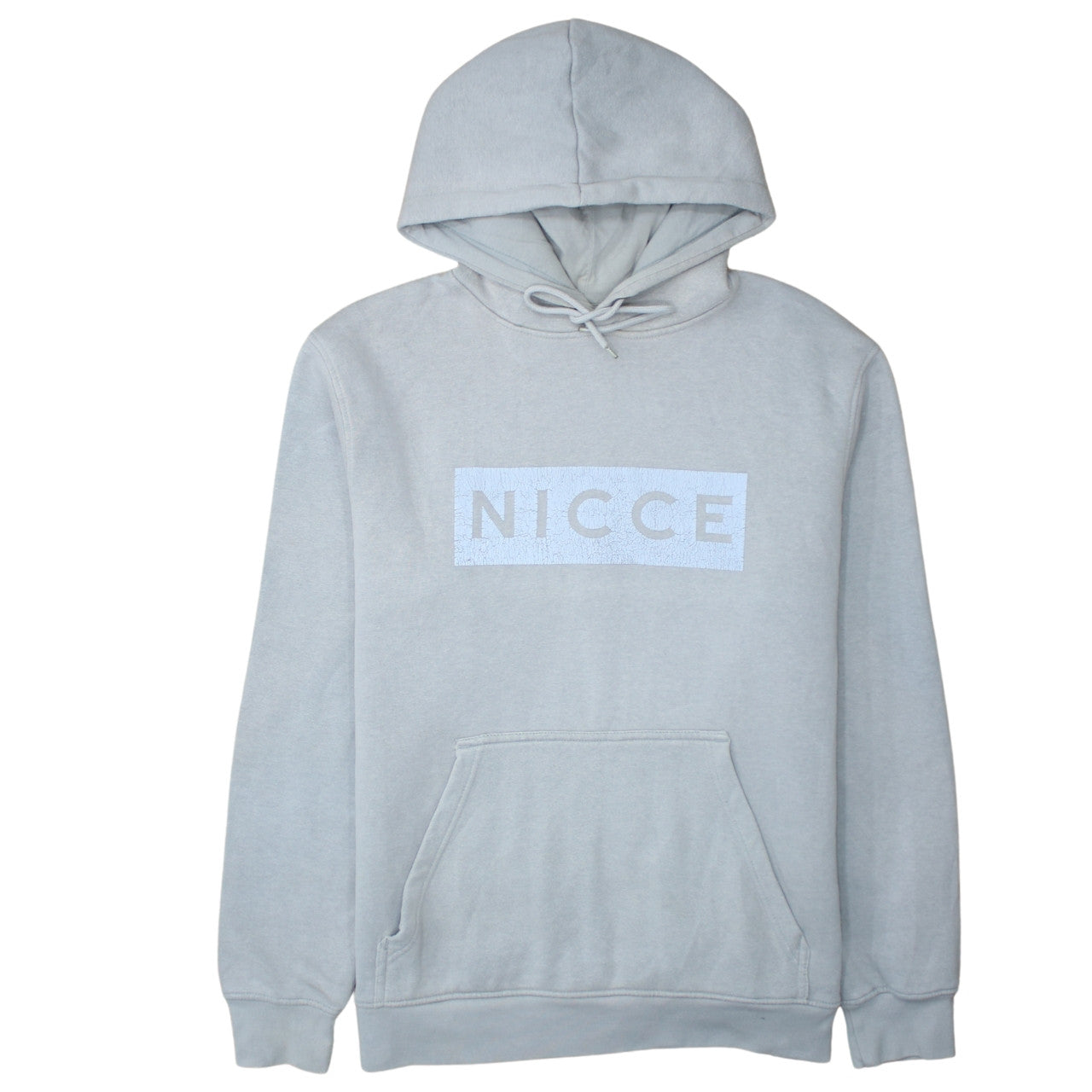 Nicce Men's Grey Pullover Hoodie Medium Classic Fleece Sweatshirt